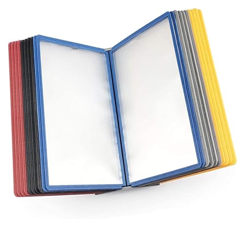 Referenz-Organizer, Wand-Referenz-Organizer – 20 doppelseitige Anzeigetaschen for die Anzeige und Aufbewahrung von A4-Dokumenten im Büro/in der Schule von CSYQPDMBDL