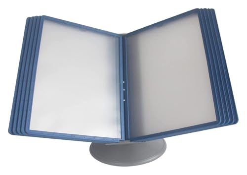 Wandhalterung Referenzsystem, Akten-Organizer for den Schreibtisch, 10 Seiten, Schreibtisch-Flip-Ordnerhalter for Büro, Restaurant, Anzeige und Aufbewahrung von A4-Dokumenten von CSYQPDMBDL
