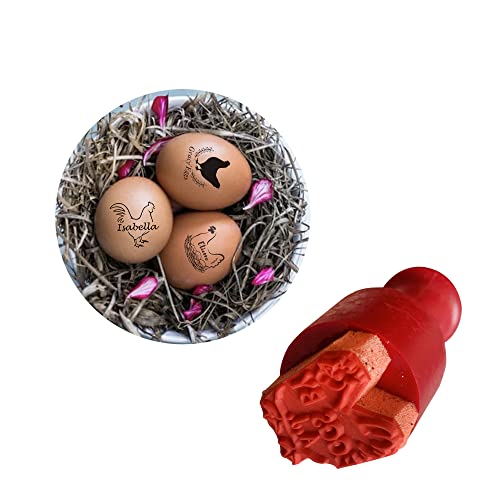 Eierstempel, personalisierbar, Gummi-Hühnerei-Stempel mit Logo für frische Eier Eierstempel, personalisierbar, Gummi-Hühnerei-Stempel mit Logo für frische Eier von CSstone