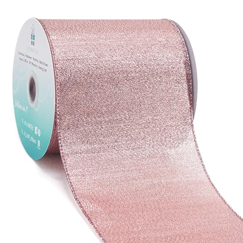 CT CRAFT LLC Metallisches Diamantband mit Draht, 10,2 cm x 9,1 m, Rotgold, für Weihnachten, Heimdekoration, Schleife, Geschenkverpackung, Basteln, Kranz, Girlande, Hochzeit CT CRAFT LLC Metallisches Diamantband mit Draht, 10,2 cm x 9,1 m, Rotgold, für Weihnachten, Heimdekoration, Schleife, Geschenkverpackung, Basteln, Kranz, Girlande, Hochzeit von CT CRAFT LLC
