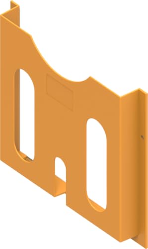1x Schaltplantasche DIN A4 Selbstklebend Schraubbar Orange Dokument Aufbewahrung Kühlschrank Schaltschrank 1C13-U2 von CTA Dichtungen