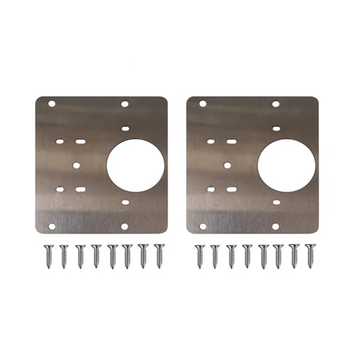 CTCOIJRN 10 Stück Edelstahl Küchenschrank Türscharnier Reparaturplatte Kleiderschrank Fenster Türscharnier Reparatur Befestigungswerkzeug Möbelbeschläge(2PC) von CTCOIJRN