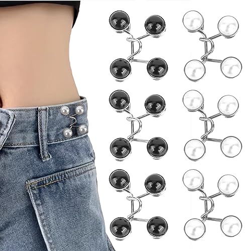 6Sets Pearl Jean Knopfnadeln CTDMJ Pearl Jean Button Pins Verstellbare NagelfreieTaillenschnallen Knöpfe Ohne Nähen Hosen Knopf Spanner Fastener Abnehmbarer Jeansknopf für Rock Jeans 6Sets Pearl Jean Knopfnadeln CTDMJ Pearl Jean Button Pins Verstellbare NagelfreieTaillenschnallen Knöpfe Ohne Nähen Hosen Knopf Spanner Fastener Abnehmbarer Jeansknopf für Rock Jeans von CTDMJ