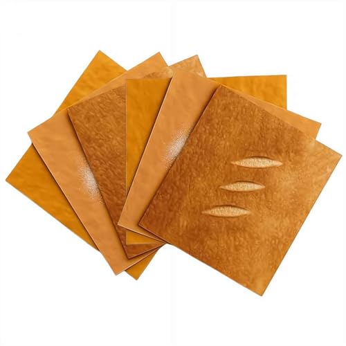 CTDWNT Brot-Geschenkpapier, interessantes Verpackungsmuster, Kraftpapier, rustikale Brot- und Toast-Designs, öl- und reißfest, Küchenzubehör für Heimwerker, Party (6 Stück) von CTDWNT