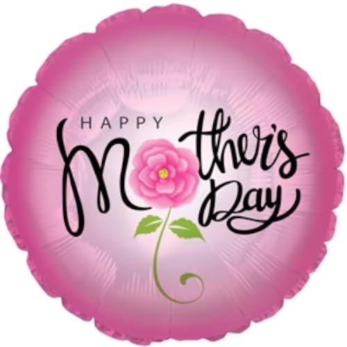 CTI Folienballon "Happy Mother's Day", 45,7 cm, rosa Rose, Luft- oder Heliumfüllung, Design CTI Folienballon "Happy Mother's Day", 45,7 cm, rosa Rose, Luft- oder Heliumfüllung, Design von CTI