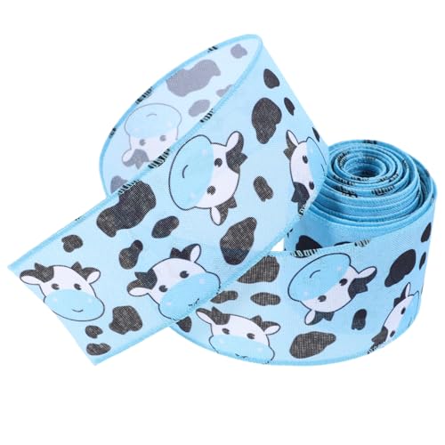 CTIRCHIU 1 Rolle Kuhmuster Drahtband für Diy Dekorationen Yards Lange Verpackungsbänder für Kränze Schleifen und Bastelprojekte Vielseitiges Geschenkband mit Niedlichem Design CTIRCHIU 1 Rolle Kuhmuster Drahtband für Diy Dekorationen Yards Lange Verpackungsbänder für Kränze Schleifen und Bastelprojekte Vielseitiges Geschenkband mit Niedlichem Design von CTIRCHIU