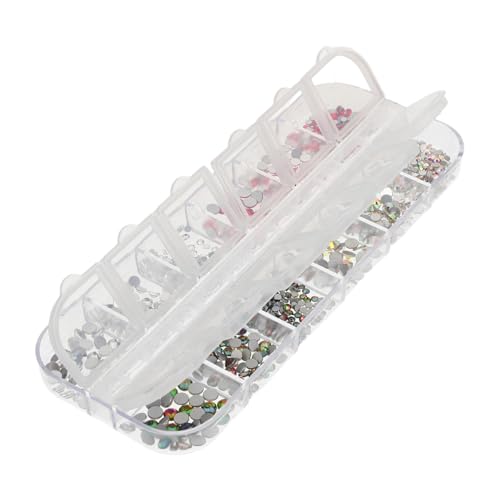 CTIRCHIU 1 Schachtel Flache Strasssteine für Nägel Diy Nagelkunst Deko Vielseitige Maniküre Zubehör Langlebige Rhinestone Ornamente Verschiedenen Farben CTIRCHIU 1 Schachtel Flache Strasssteine für Nägel Diy Nagelkunst Deko Vielseitige Maniküre Zubehör Langlebige Rhinestone Ornamente Verschiedenen Farben von CTIRCHIU