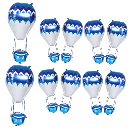 CTIRCHIU 10 Stück Teiliges Aluminium Folienballons Heißluftballon Form für Geburtstags und Hochzeitsdekorationen Bunte Leicht Aufzublasende Party Luftballons aus Sicherem Aluminiumfolie CTIRCHIU 10 Stück Teiliges Aluminium Folienballons Heißluftballon Form für Geburtstags und Hochzeitsdekorationen Bunte Leicht Aufzublasende Party Luftballons aus Sicherem Aluminiumfolie von CTIRCHIU