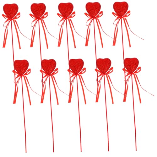 CTIRCHIU 10 Stück Valentinstag-glitzer-herzstäbchen Aus Schaumstoff, Herzstäbchen Für Blumenarrangements, Blumenstrauß, Urlaub, Party, Bastelbedarf, Dekorationen CTIRCHIU 10 Stück Valentinstag-glitzer-herzstäbchen Aus Schaumstoff, Herzstäbchen Für Blumenarrangements, Blumenstrauß, Urlaub, Party, Bastelbedarf, Dekorationen von CTIRCHIU