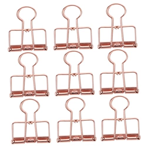 CTIRCHIU 10Stücke Metall Foldback Clips Vintage Dokumentenklammern für Büro und Zuhause Kreative Büroklammern Roségold für Notizen Kalender und Scrapbooking CTIRCHIU 10Stücke Metall Foldback Clips Vintage Dokumentenklammern für Büro und Zuhause Kreative Büroklammern Roségold für Notizen Kalender und Scrapbooking von CTIRCHIU
