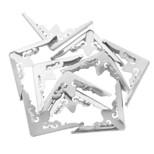 CTIRCHIU 10Stücke Vintage Metall Buchecken Schutzecken für Album Bücher Dekorative Eckenschutz für Scrapbooking DIY Projekte von CTIRCHIU