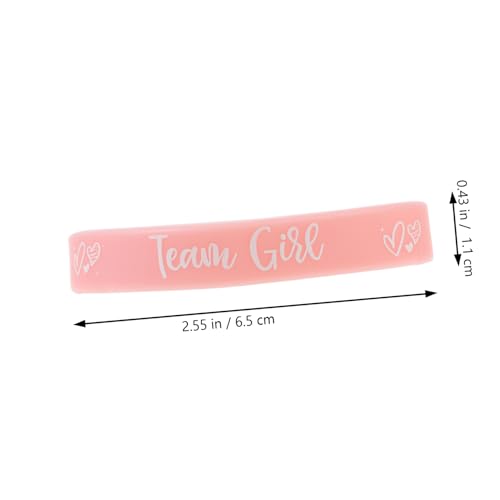CTIRCHIU 12 Stück Teiliges Silikonarmband für Gender Reveal Party Verstellbare Mädchen Armbänder Bequemes Leichtes Partyzubehör für Babyparty und Interaktiven Spaß von CTIRCHIU