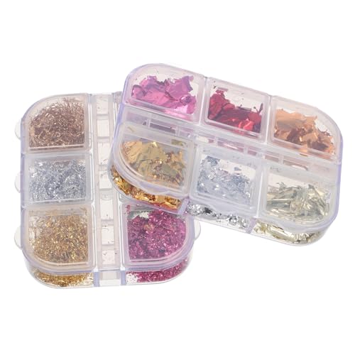 CTIRCHIU 2 Boxen Holographische Nagelglitzer Flocken Boxen Bunte Aluminiumfolie für Nagelkunst Glänzende Nageldekoration für Diy Maniküre für und Mädchen CTIRCHIU 2 Boxen Holographische Nagelglitzer Flocken Boxen Bunte Aluminiumfolie für Nagelkunst Glänzende Nageldekoration für Diy Maniküre für und Mädchen von CTIRCHIU