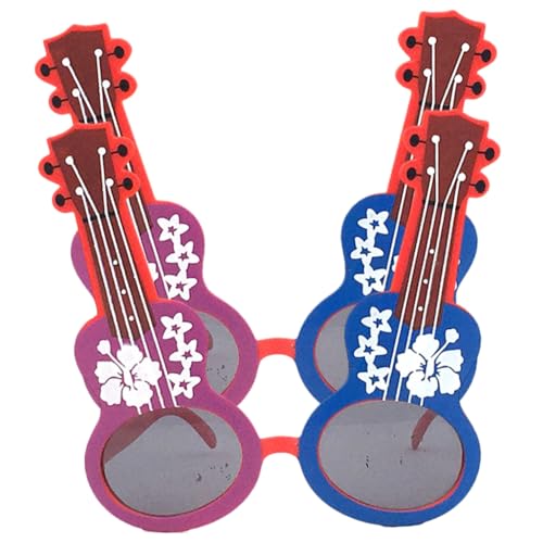 CTIRCHIU 2 Stück Partybrille Leicht Tragbar mit Stylischem Gitarren design für Musikfestivals Karneval Maskerade und Tanzveranstaltungen Sichere Glatte Kanten als Partydeko und von CTIRCHIU