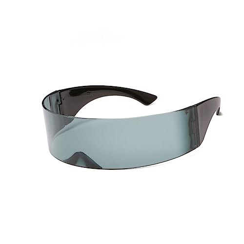 CTIRCHIU 2 Stück Teiliges Party Tanzbrillen Schwarz Silber Leichtes Kunststoff Accessoire Lustige Modebrille für Club Festival Karneval von CTIRCHIU