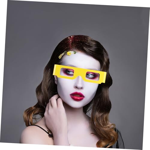 CTIRCHIU 20 Paare LED Leuchtbrillen für Party und Festival Bunte Regenbogen Sonnenbrillen Rechteckige Komfortable Partybrille für Nachtveranstaltungen und Lichtshows von CTIRCHIU