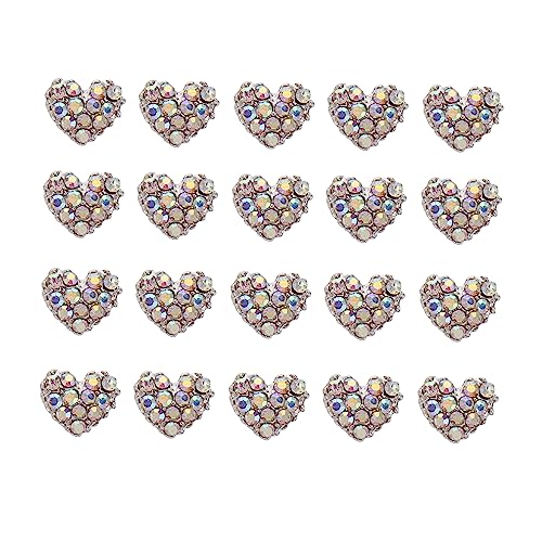 CTIRCHIU 20Stücke Herz Strass Nagelaufkleber Shiny Nail Charm für DIY Nageldesign Nail Art Dekoration für Valentinstag und Einzigartiges Nail Zubehör CTIRCHIU 20Stücke Herz Strass Nagelaufkleber Shiny Nail Charm für DIY Nageldesign Nail Art Dekoration für Valentinstag und Einzigartiges Nail Zubehör von CTIRCHIU