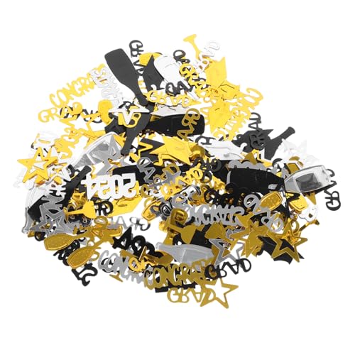 CTIRCHIU 2Taschen Tüten Abschlusskonfetti Schwarzes und Goldenes Tischdekor für Graduierungsfeiern für Einladungen Geschenktüten und Bastelarbeiten CTIRCHIU 2Taschen Tüten Abschlusskonfetti Schwarzes und Goldenes Tischdekor für Graduierungsfeiern für Einladungen Geschenktüten und Bastelarbeiten von CTIRCHIU