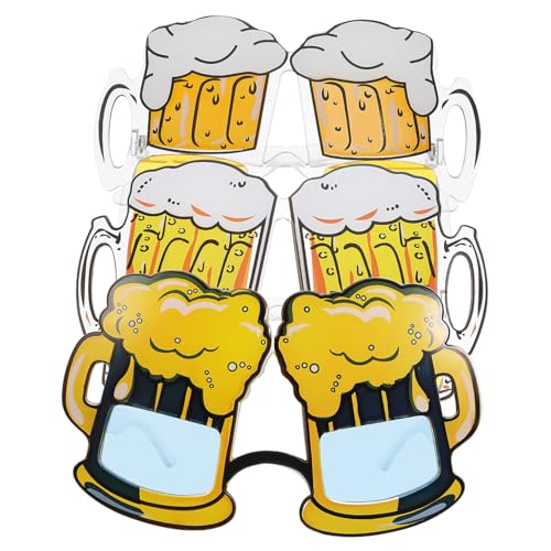 CTIRCHIU 3 Paare Hawaiian Beer Cup Eyewear Teiliges Party Sonnenbrillen für Strandfeiern und Outdoor Aktivitäten Leicht Langlebig Foto Requisiten für Erinnerungen CTIRCHIU 3 Paare Hawaiian Beer Cup Eyewear Teiliges Party Sonnenbrillen für Strandfeiern und Outdoor Aktivitäten Leicht Langlebig Foto Requisiten für Erinnerungen von CTIRCHIU
