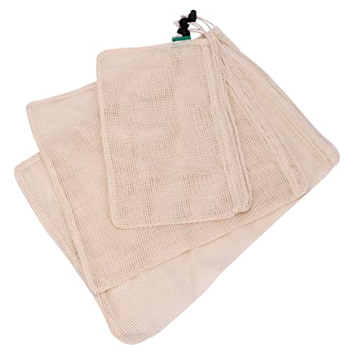 CTIRCHIU 3 Stück Netzbeutel für Obst und Gemüse wiederverwendbare Einkaufstaschen Aufbewahrungstasche Einkaufstasche storage pockets storage bags Netzbeutel einkaufen Outdoor-Einkaufstasche von CTIRCHIU