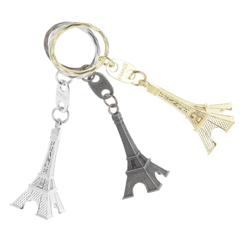 CTIRCHIU 3stücke Eiffelturm Schlüsselanhänger Anhänger Eiffelturm Auto Schlüsselanhänger Stil Ornament Taschen Anhänger von CTIRCHIU