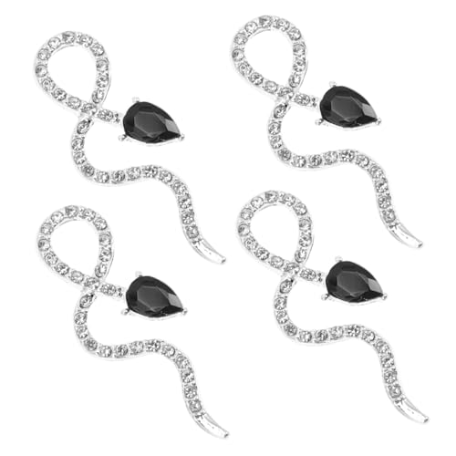 CTIRCHIU 4 Stück Teiliges Nagelanhänger Schlange aus Legiertem Metall Modische DIY Nail Charms für Natürliche und Künstliche Maniküre Kreative Nagelkunst zum Individuellen Gestalten CTIRCHIU 4 Stück Teiliges Nagelanhänger Schlange aus Legiertem Metall Modische DIY Nail Charms für Natürliche und Künstliche Maniküre Kreative Nagelkunst zum Individuellen Gestalten von CTIRCHIU