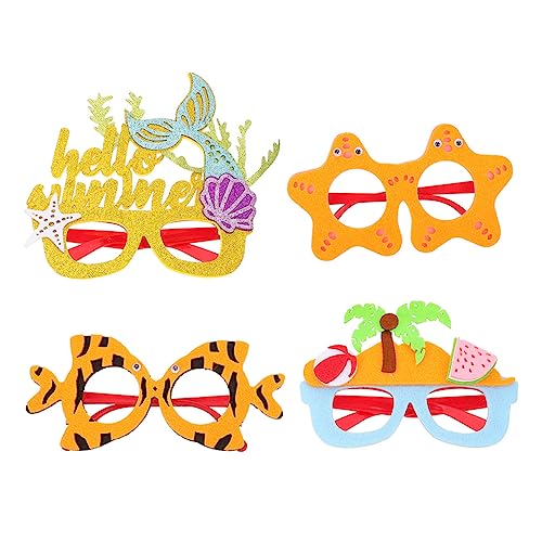 CTIRCHIU 4Stücke Hawaii Party Brille Lustige Dekorationsbrille für Fotorequisiten Cosplay Kostümpartys Leichte und Tragbare Kostümzubehör für Unvergessliche Feiern CTIRCHIU 4Stücke Hawaii Party Brille Lustige Dekorationsbrille für Fotorequisiten Cosplay Kostümpartys Leichte und Tragbare Kostümzubehör für Unvergessliche Feiern von CTIRCHIU
