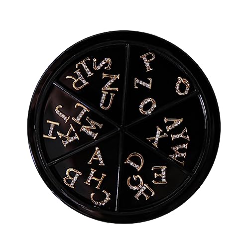 CTIRCHIU 52Stücke Nagel Charms Buchstaben Maniküre Dekoration Legierung Strass Glänzende Nagelkunst Zubehör für DIY Nageldesign für Partys und Besondere Anlässe CTIRCHIU 52Stücke Nagel Charms Buchstaben Maniküre Dekoration Legierung Strass Glänzende Nagelkunst Zubehör für DIY Nageldesign für Partys und Besondere Anlässe von CTIRCHIU