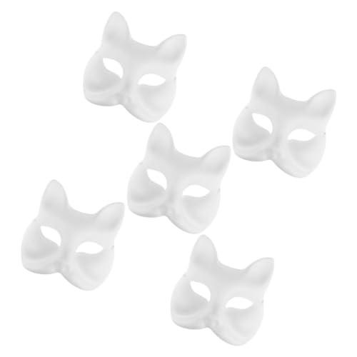 CTIRCHIU 5Stücke DIY Umweltschonende Fox Maske Blanko Papiermaske für Halloween Cosplay Kreative Dekoration für Maskerade Partys CTIRCHIU 5Stücke DIY Umweltschonende Fox Maske Blanko Papiermaske für Halloween Cosplay Kreative Dekoration für Maskerade Partys von CTIRCHIU