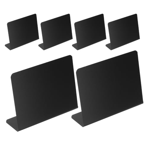 CTIRCHIU 6 Stück Mini Kreidetafeln für Tischbeschriftung Wiederverwendbare für Buffets Hochzeiten und Partys Aufzubauen und Vielseitig Einsetzbar von CTIRCHIU