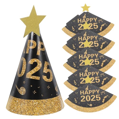 CTIRCHIU 6 Stück Neujahrshüte Schwarze und Goldene Partyhüte für Silvesterfeiern Stilvolle Fotorequisiten und Festliche Anlässe für Unvergessliche CTIRCHIU 6 Stück Neujahrshüte Schwarze und Goldene Partyhüte für Silvesterfeiern Stilvolle Fotorequisiten und Festliche Anlässe für Unvergessliche von CTIRCHIU