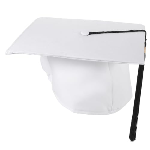 CTIRCHIU Abschluss Hut mit Quaste aus Polyester Klassischer Bachelor und Doktorhut für Abschlussfeiern Kindergartenzeremonien und Foto Requisiten von CTIRCHIU