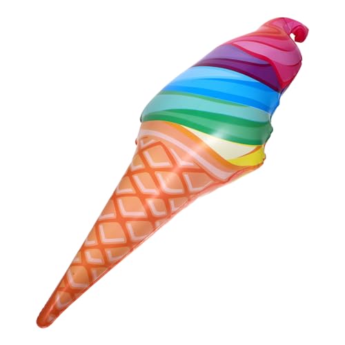 CTIRCHIU Aufblasbare Eiscreme Requisite aus Eistüte für Partys Vielseitig Einsetzbar und Foto Accessoire Aufzublasen Reinigen von CTIRCHIU