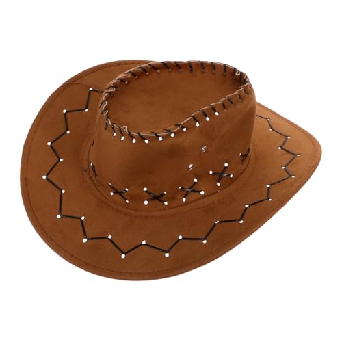 CTIRCHIU Cowboyhut für Western Cowgirl Hut Dekorativer Partyhut für Mottopartys Vielseitig Kombinierbar Leicht und Angenehm zu Tragen für Kindergeburtstage und Kostüme von CTIRCHIU