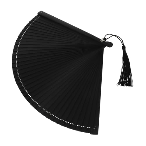 CTIRCHIU Faltbarer Handfächer aus mit Quaste und Tasche Antikes Design für Hochzeiten Tanzaufführungen und Schwarz CTIRCHIU Faltbarer Handfächer aus mit Quaste und Tasche Antikes Design für Hochzeiten Tanzaufführungen und Schwarz von CTIRCHIU