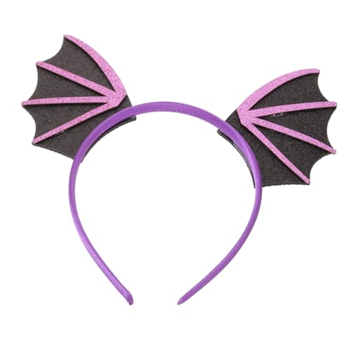 CTIRCHIU Fledermaus Stirnband Kostüm Kopfschmuck Flügel Haarschmuck Kostüm Teufels Stirnbänder Halloween Stirnband Damen Geist Halloween Fledermäuse Dämonen von CTIRCHIU