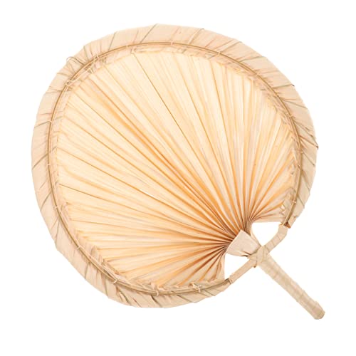 CTIRCHIU Handgefertigter Vintage Fächer aus Palmblättern Chinesischer Sommerfächer für Damen für Hochzeiten Partys Wanddekoration von CTIRCHIU