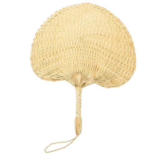 CTIRCHIU Handgewebter Fächer Vintage Design für Sommerpartys und Wanddekoration Leichter Tragbarer Handfächer aus Naturmaterialien für Drinnen und Draußen CTIRCHIU Handgewebter Fächer Vintage Design für Sommerpartys und Wanddekoration Leichter Tragbarer Handfächer aus Naturmaterialien für Drinnen und Draußen von CTIRCHIU