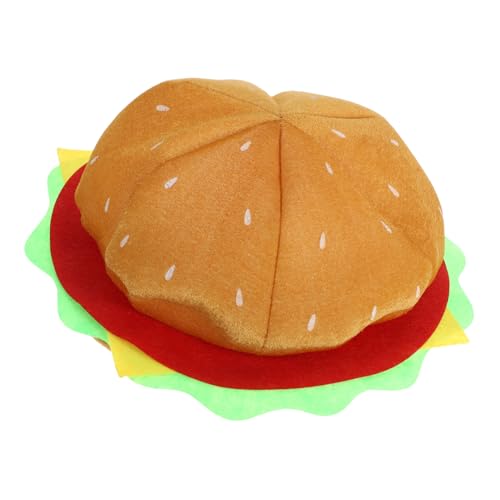 CTIRCHIU Kreative Burger Baskenmütze für Frauen Lustiger Reisehut und Party für Karneval Feiern und Fotosessions Leicht und Bequem für Besondere Anlässe CTIRCHIU Kreative Burger Baskenmütze für Frauen Lustiger Reisehut und Party für Karneval Feiern und Fotosessions Leicht und Bequem für Besondere Anlässe von CTIRCHIU