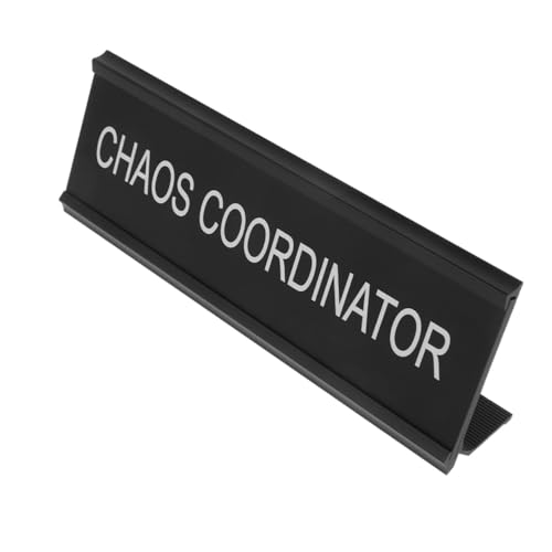 CTIRCHIU Mediator Förmiges Aluminiumschild Schreibtischschild Robust Lustiges Namensschild für Büro und Home Office Langlebig Transportabel von CTIRCHIU