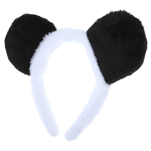 CTIRCHIU Niedliches Panda Haarband Cosplay Kostüm mit Weichen Ohren Bequemes Baumwoll Stirnband für Halloween Valentinstag Party und Geeignet von CTIRCHIU