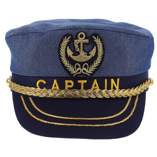 CTIRCHIU Verstellbarer Kapitänshut für Herren und Damen Stilvoller Matrosenhut für Cosplay Partys und Anlässe Langlebiges und Angenehmes Material für Sommerausflüge und Reisen CTIRCHIU Verstellbarer Kapitänshut für Herren und Damen Stilvoller Matrosenhut für Cosplay Partys und Anlässe Langlebiges und Angenehmes Material für Sommerausflüge und Reisen von CTIRCHIU