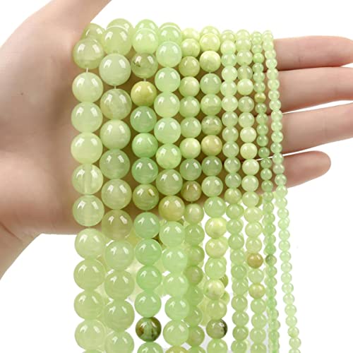 Grüne Natursteinperlen, Jade, Kristall, Türkise, lose Abstandsperlen für Schmuckherstellung, DIY, handgefertigte Armbänder, Halsketten, 4–10 mm, grüne Jade, 6 mm, 60–62 Stück Grüne Natursteinperlen, Jade, Kristall, Türkise, lose Abstandsperlen für Schmuckherstellung, DIY, handgefertigte Armbänder, Halsketten, 4–10 mm, grüne Jade, 6 mm, 60–62 Stück von CTLH20