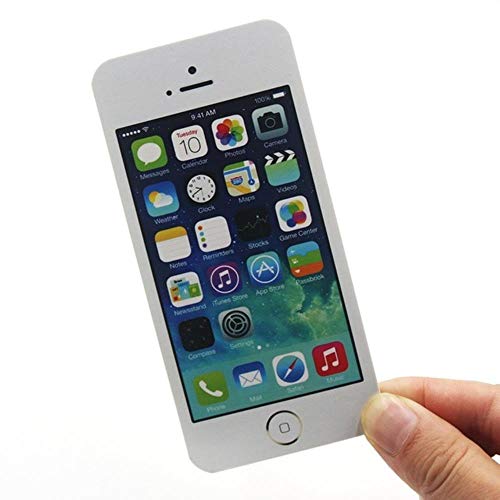 1 STÜCKE Kreative Weiße Mode Klebrige Post Briefpapier Handy Geformt Notizblock Notizblöcke Papier Notizblock DIY Für Iphone 5, bild farbe von CTOBB