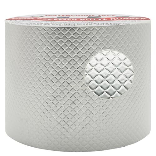 CTRICALVER Wasserdichtes Klebeband, Verbesserte Version Butyl Dichtungsband 5m(L)*10cm(W)*1mm(T), Wasserdichtes Reparaturband, für boot, rohrabdichtung, dachleck, Fenster von CTRICALVER