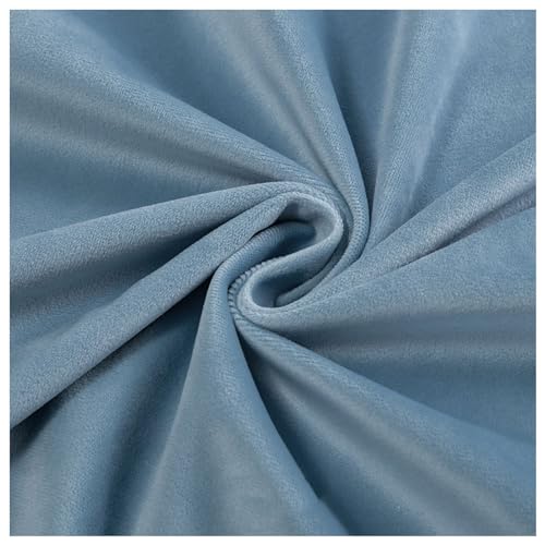 Samtstoff, Fleecestoff, For Basteln, for Heimwerkerprojekte, Nähen, Quilten, Polstern, Bettdecken, 50 x 150 cm(Blue 1) von CTRSM