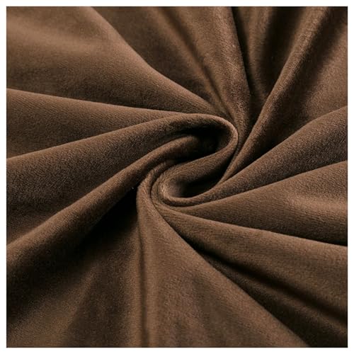 Samtstoff, Fleecestoff, For Basteln, for Heimwerkerprojekte, Nähen, Quilten, Polstern, Bettdecken, 50 x 150 cm(Brown) von CTRSM