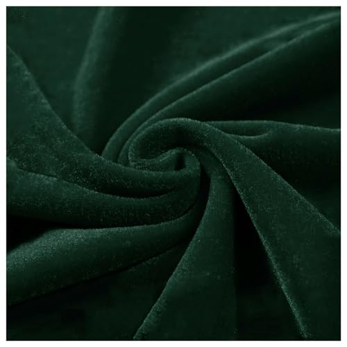 Samtstoff, Fleecestoff, For Vorhänge, Kissen, Näharbeiten, Heimtextilien, 100x160cm/100x200cm(Dark Green,100x160cm) von CTRSM