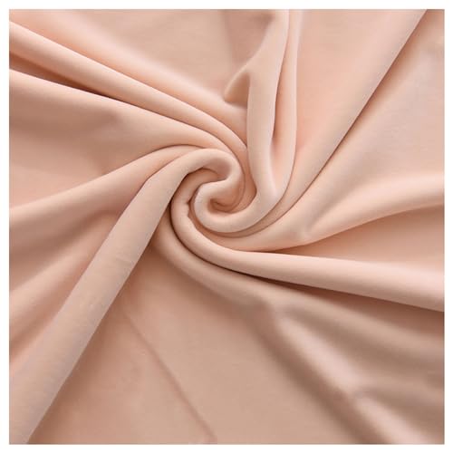 Samtstoff, Fleecestoff, Quadrate 50 x 50 cm, 38 Farben for Polsterarbeiten, Basteln, Schneidern, Stuhlsitzbezüge, Modeaccessoires(Apricot) von CTRSM
