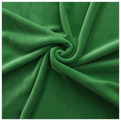 Samtstoff, Fleecestoff, Quadrate 50 x 50 cm, 38 Farben for Polsterarbeiten, Basteln, Schneidern, Stuhlsitzbezüge, Modeaccessoires(Green 5) von CTRSM